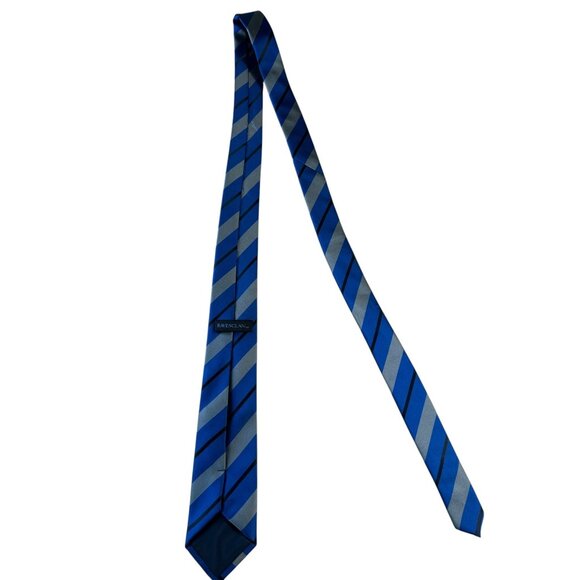 Harry Potter Ravenclaw House Tie Necktie Costume Blue Black Stripes Raven - Picture 4 of 5
